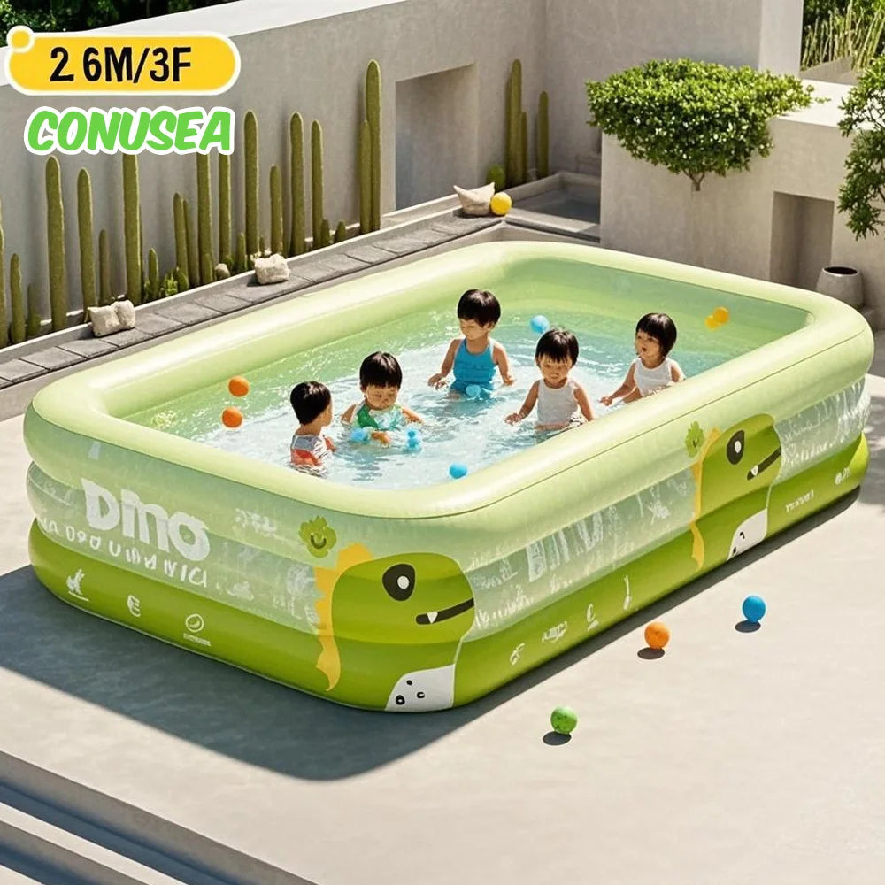 BIG Inflatable Swimming Pool baby Pools 2.6M 1.8M 1.5M Removable Above Ground  Children Large Family Party Pools Outdoor games