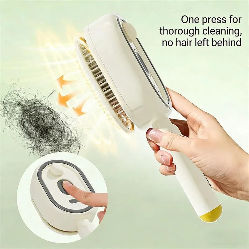 3 in 1 Electric Spray Air Cushions Massage Comb Self Cleaning Steam Essential Oil Brush Rechargeable Spray Scalp Massager Combs