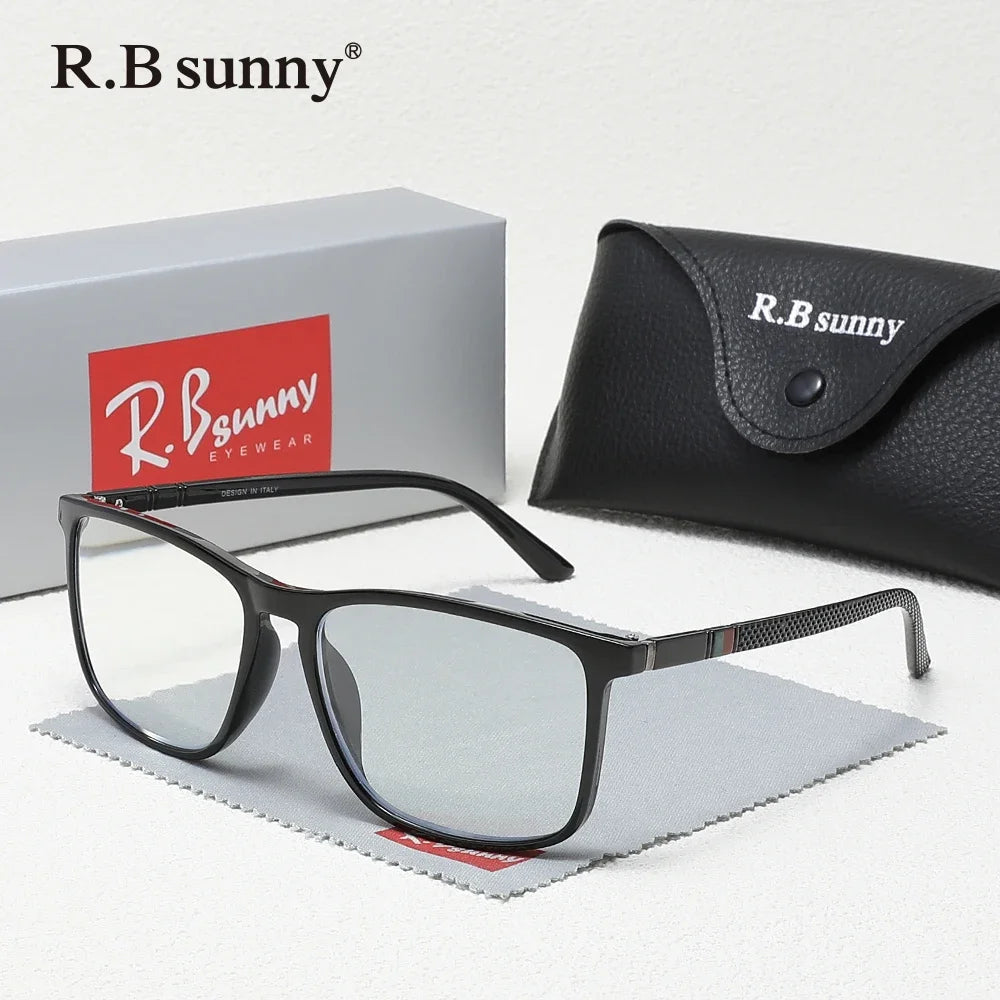 RBsunny Trendy Classical Reading Glasses Men Women Optical Lenses +1.0~+3.5 Presbyopic Hyperopia Rectangle Ultralight Glasses