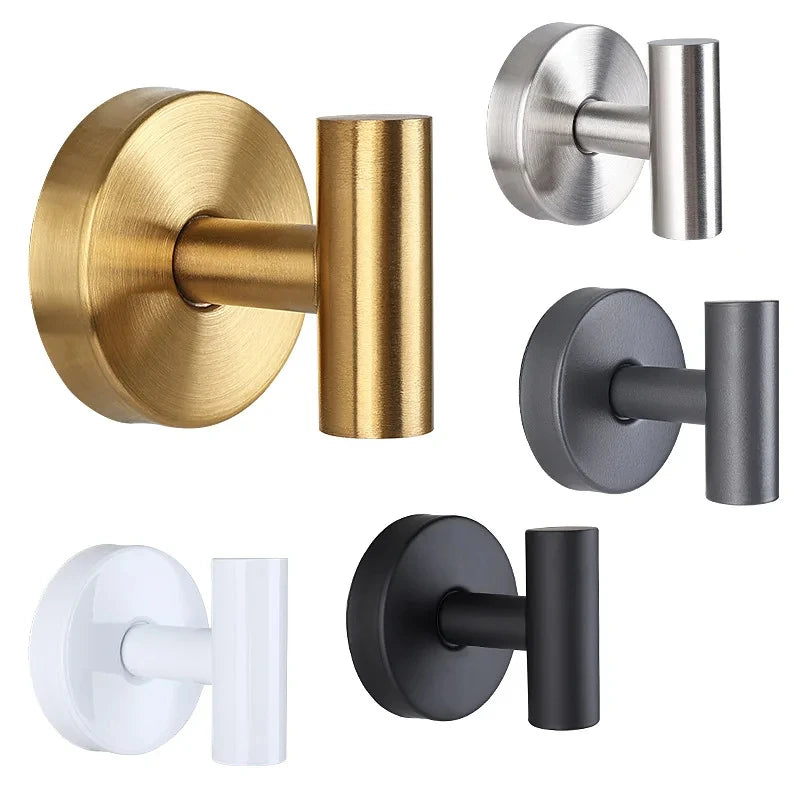 1/2PCS Stainless Steel Suction Cup Hooks Punch-free Wall Mounted Hook Hanging Towel Holder Bathroom Kitchen Vacuum Suction Cup