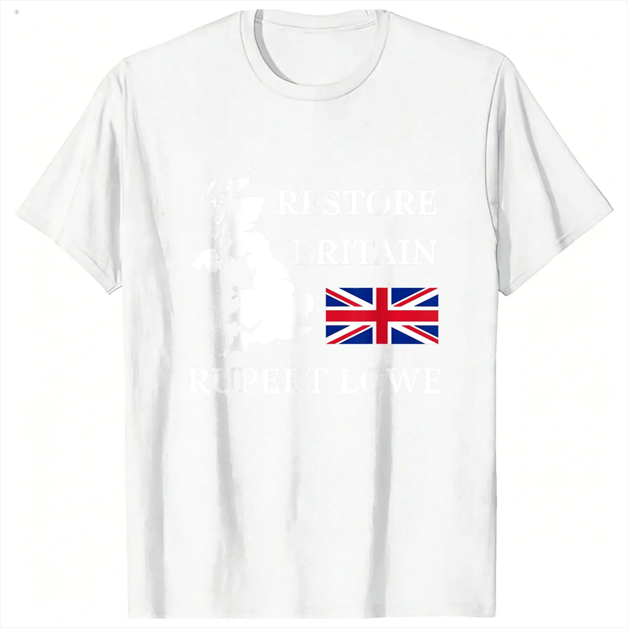 British Restore Britain Rupert Lowe UK United Kingdom T-Shirt for Men  Cotton Tee Shirt Crewneck Short Sleeve T Shirt Clothes