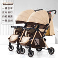 Detachable Twin Baby Stroller for Second Child, Can Sit or Lie Down, Foldable Baby Stroller for Children To Go Out