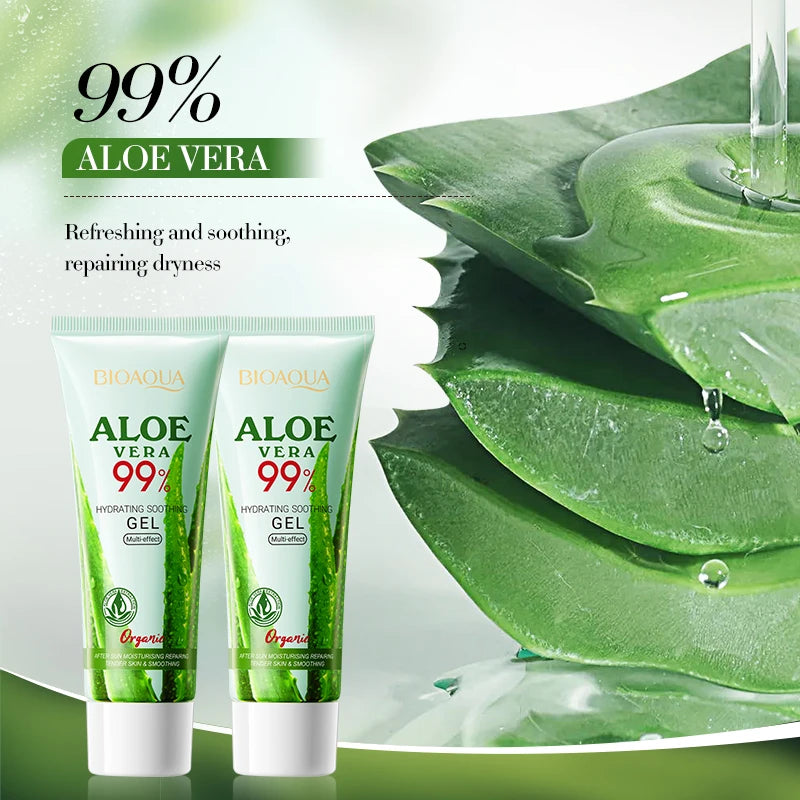 Soothing Aloe Vera Gel For Face & Body Hydrating Moisturizing Repairing Sunburn Relief Acne Care For Sensitive Skin