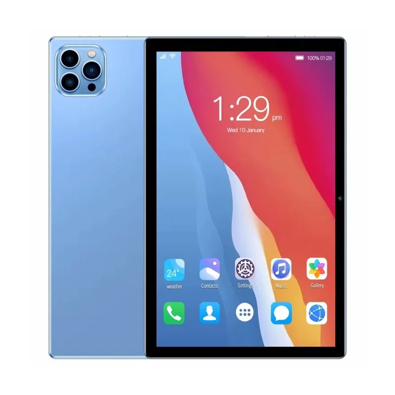 Type-C 10.1 INCH Android 8.1 Tablet PC Supports 2G\3G\4G Calls 4GB+32GB MT6750 Quad-Core CPU 1280 x 800 IPS 4000mAh
