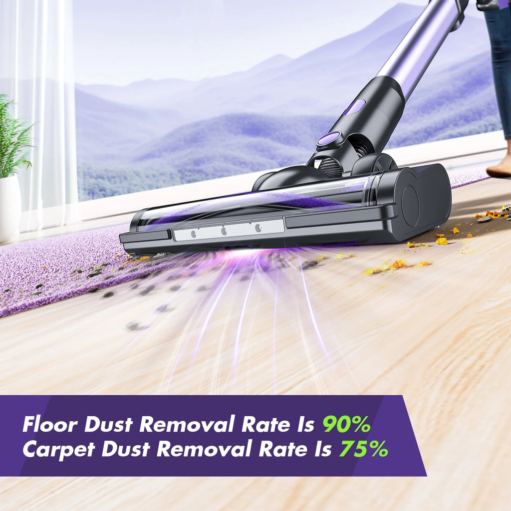 Household Portable vacuum cleaner small large suction hand-held pushrod 2-in-1 cleaning hair telescopic vacuum cleaner