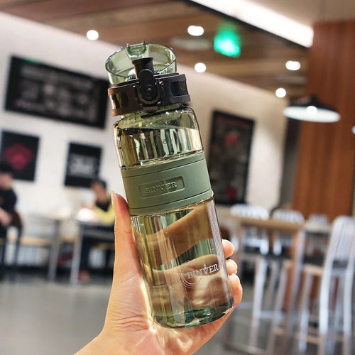 500ml Sports Water Bottle Portable Leak-proof Plastic Cup Drinkware With Tea Filter Tour Gym Outdoor Fitness Transparent Cup