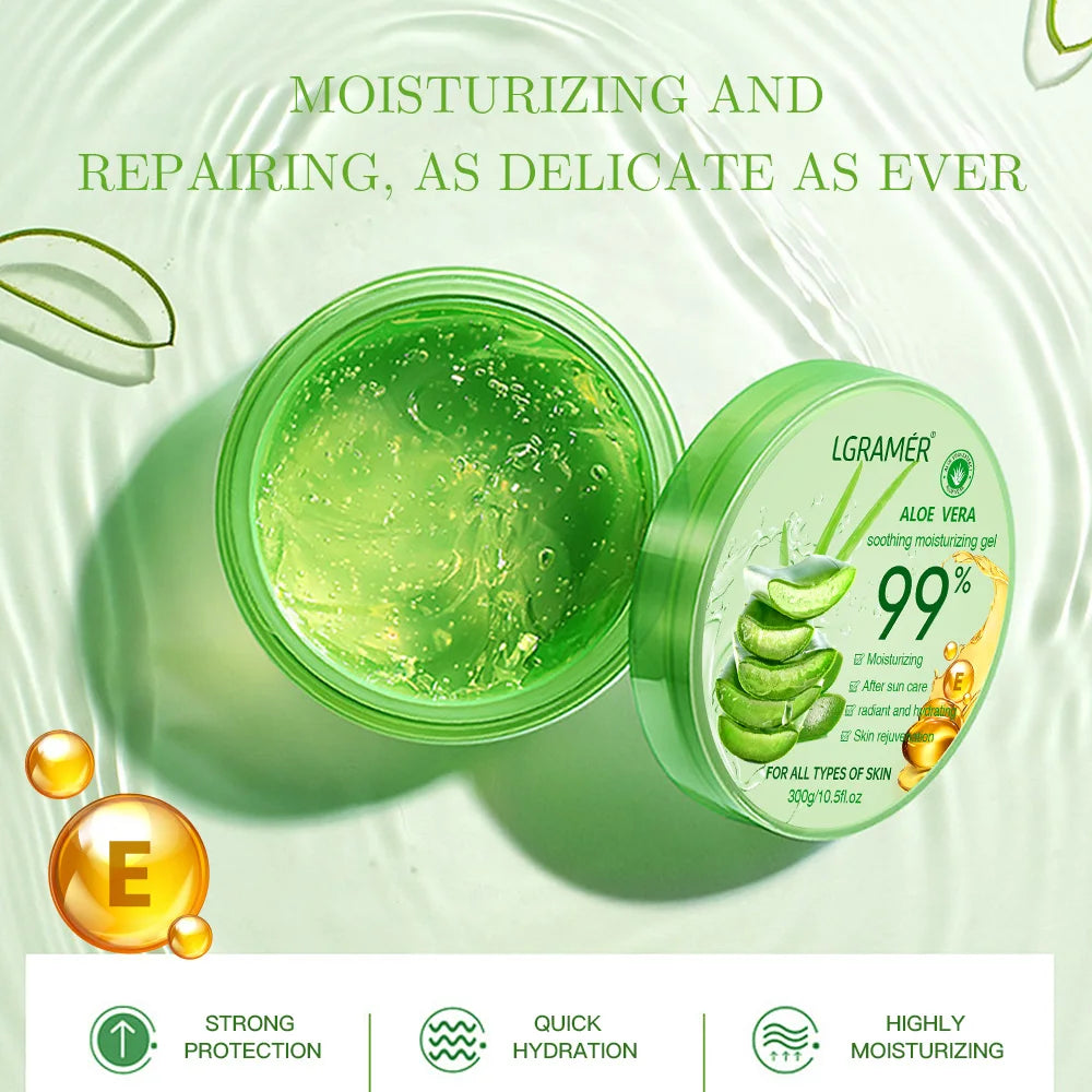 Moisturizing Aloe Vera Gel Refreshing Non Sticky Facial Care Facial Cream Wash Free Deep Nourishing Maintain Skin Aloe Vera Gum