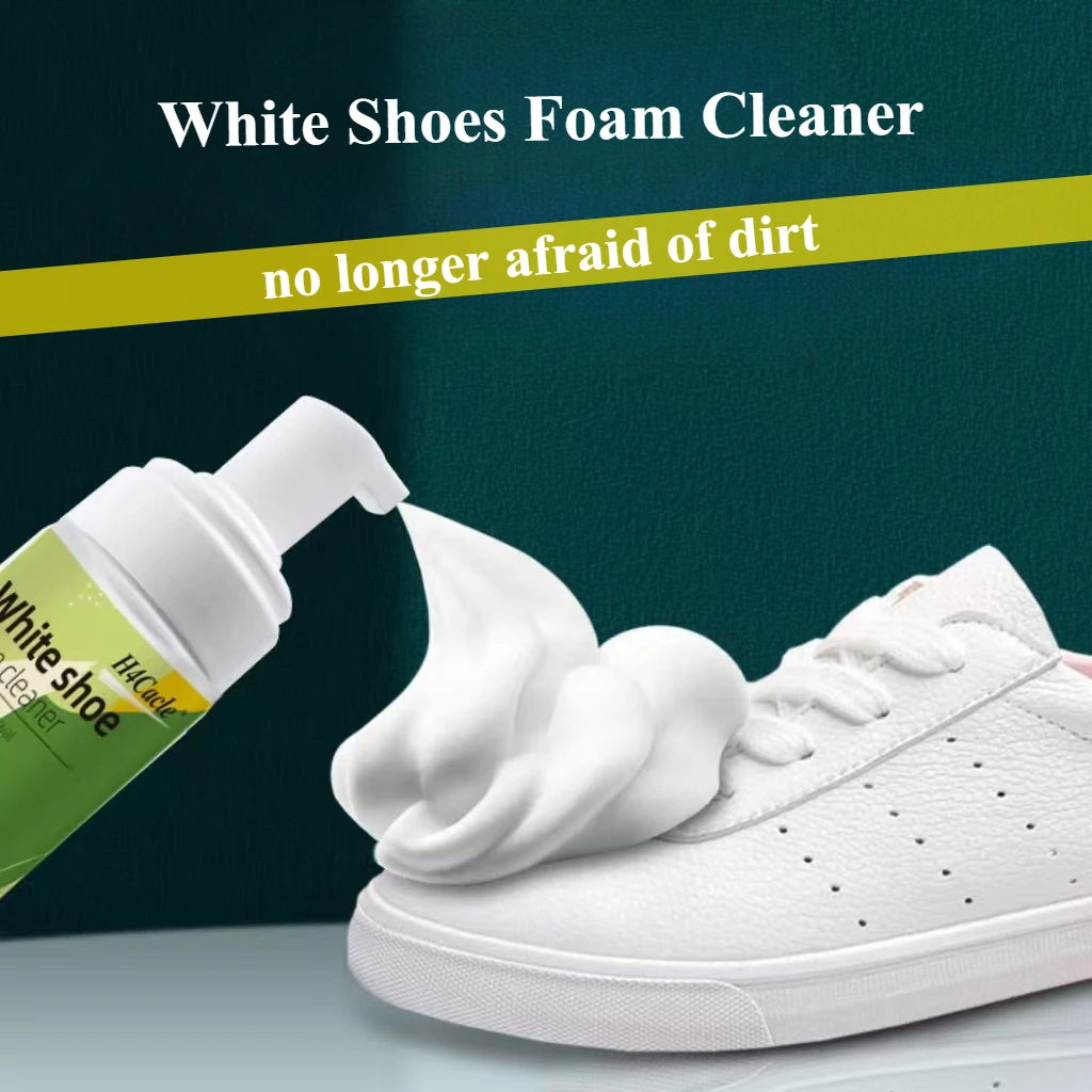 White Shoe Cleaner, Dry Cleaning Foam Decontamination for White Shoes, Boots, Canvas Leather Sneakers Cleaning Shoe Fresheners
