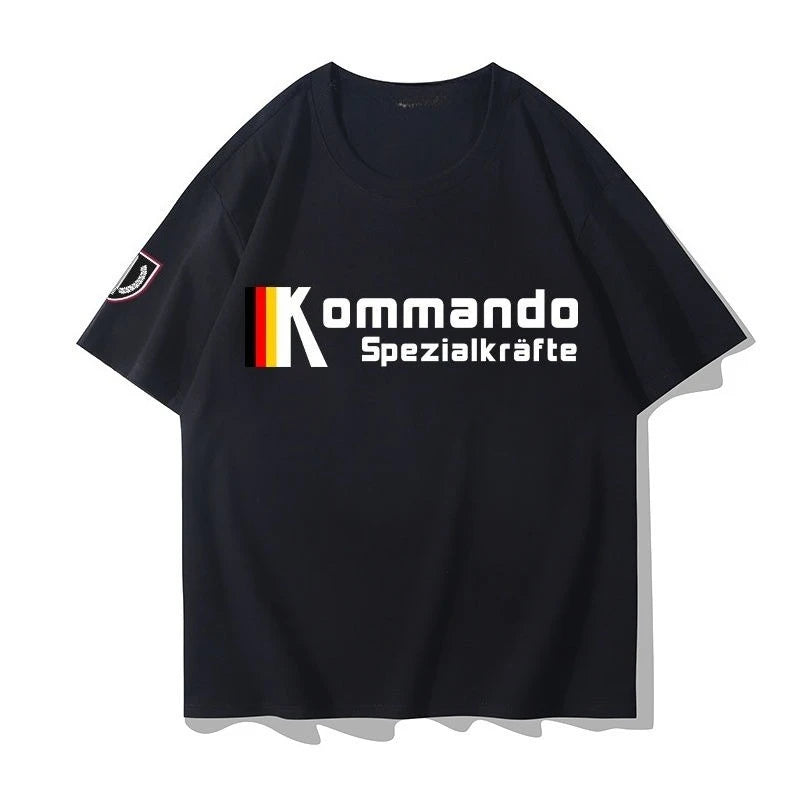 Germany Ksk German Special Forces T-shirt Military Fan Military Style Tactical Casual Short-sleeved Cotton T-shirt Summer