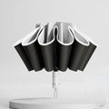 Men Women Umbrella  Fully Automatic Reverse Folding Umbrella with Windproof Reflective Stripe UV Umbrellas