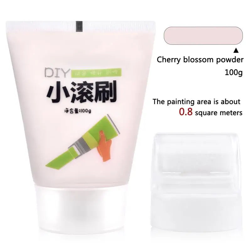 100g Wall Paint Roller Brush Painting White Pink Gray Interior Wall Repair Household Wall Graffiti Repair Paint