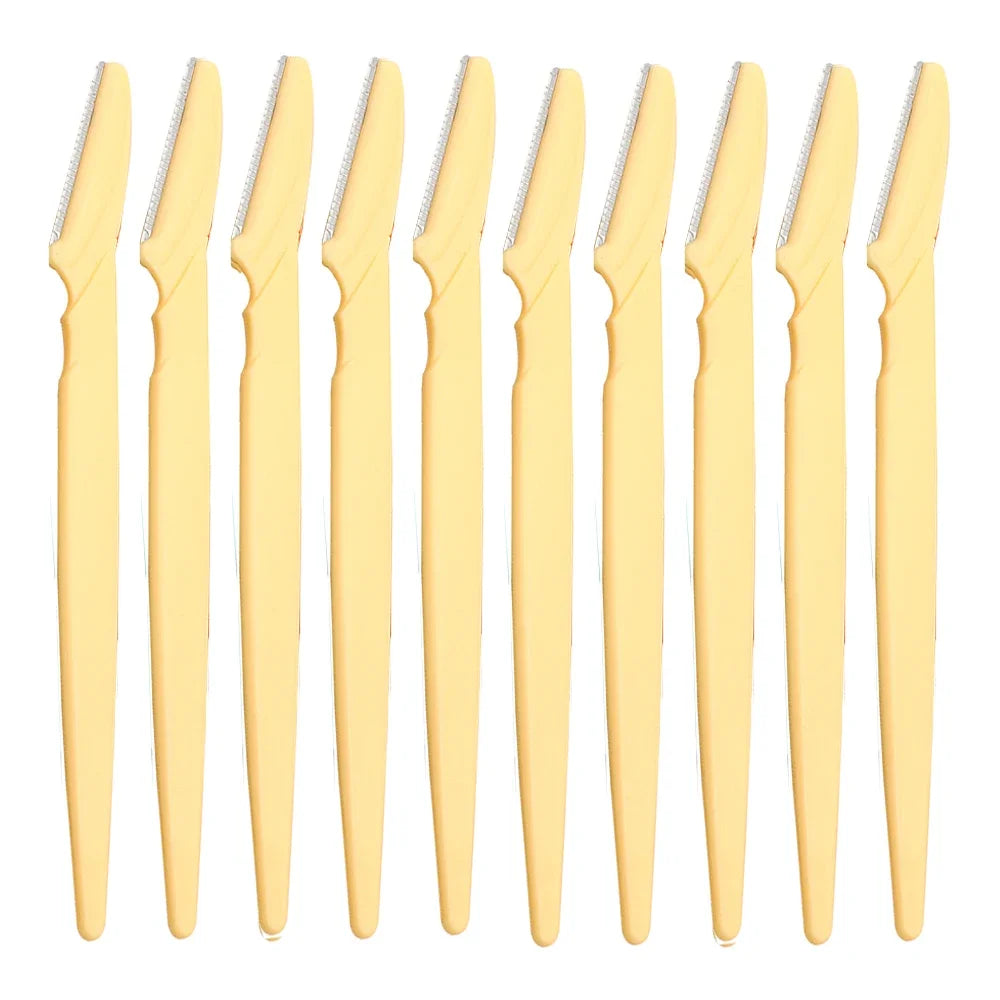10Pcs Professional Trimmer Safe Blade Shaping Knife Eyebrow Blades Face Hair Removal Scraper Shaver Makeup Tool Beauty Cosmetics