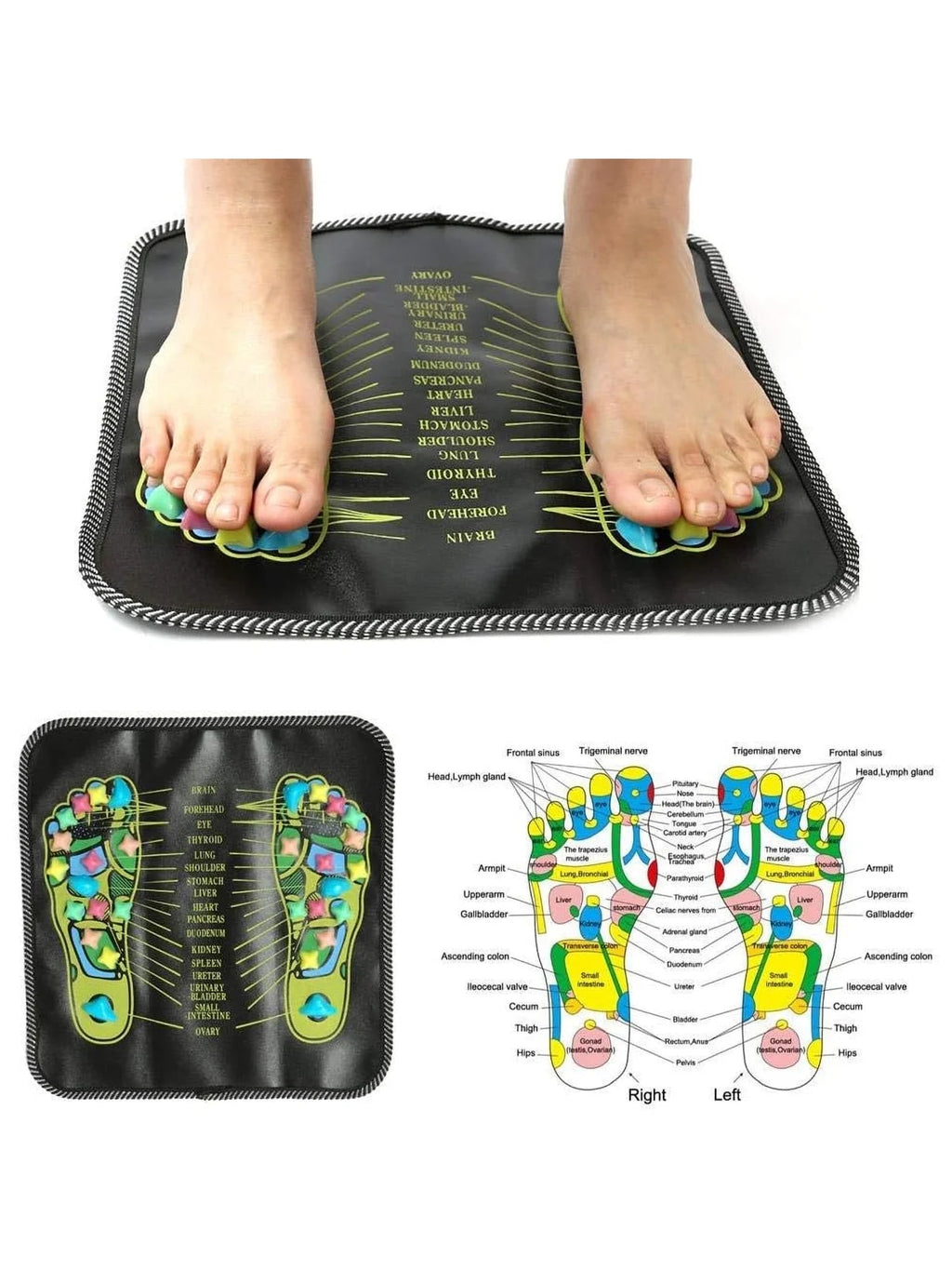1PC Autumn and Winter Acupressure Plate Foot Massager  Imitation Pebble Foot Massage Pad  Foot Massage Wonder