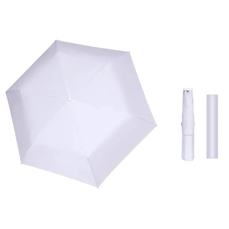 Ultra Light Sun Umbrella Folding Automatic Anti Uv Sunshine Umbrellas Compact Fresh and Elegant High-density Sunscreen Umbrella