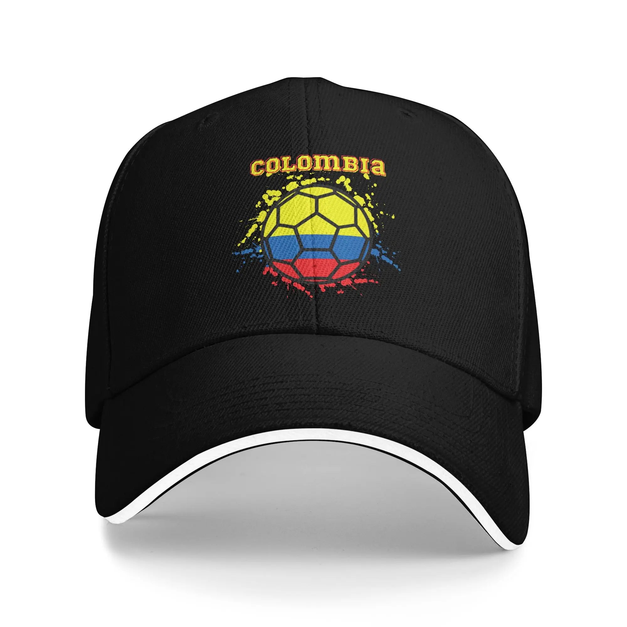 Summer Casual Baseball Cap Colombia Flag Map Print Outdoor Gym Trucker Hat For Female Male Wholesale  Classic Snapback Cap