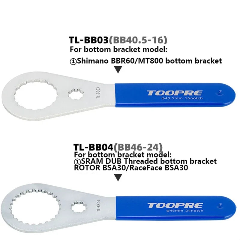 MTB/Road Bike Bottom Bracket wrench BB Bottom Bracket installation and removal tool suitable for Shimano/SRAM/IXF/DUB/BSA30