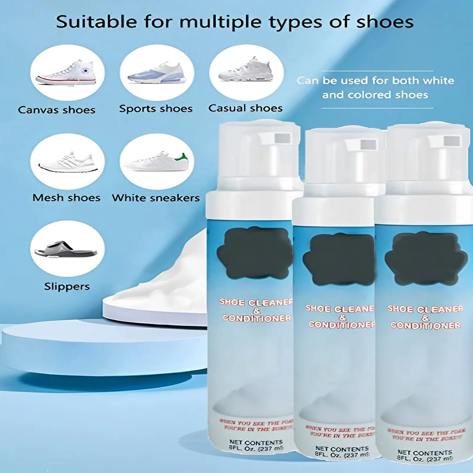 White Shoe Cleaner Whitening Cleaner For Shoe Sneakers Shoes Cleaning Yellow Soles Shoes Cleansing Polishing Cream Stain Remover
