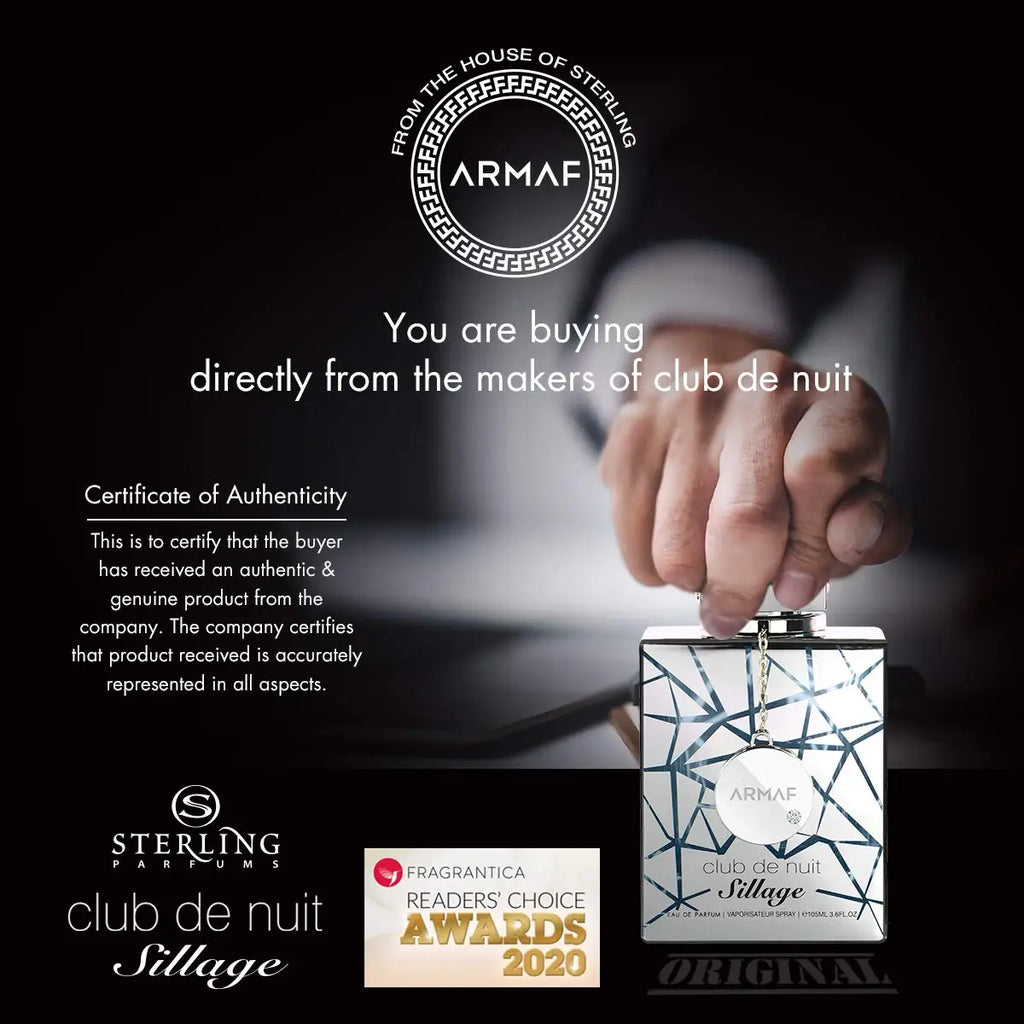Armaf Club De Nuit Sillage EDP 3.6oz/105ml Fresh Citrus Musk Long Lasting Unisex Perfume, Holiday GiftArmaf Club De Nuit Sillage