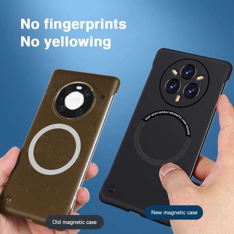 Candy Armor Hard Phone Case for OPPO Realme 14 Pro+ Pro Plus 5G Magnetic Wireless Charging Shock Proof Thin Frameless Back Cover