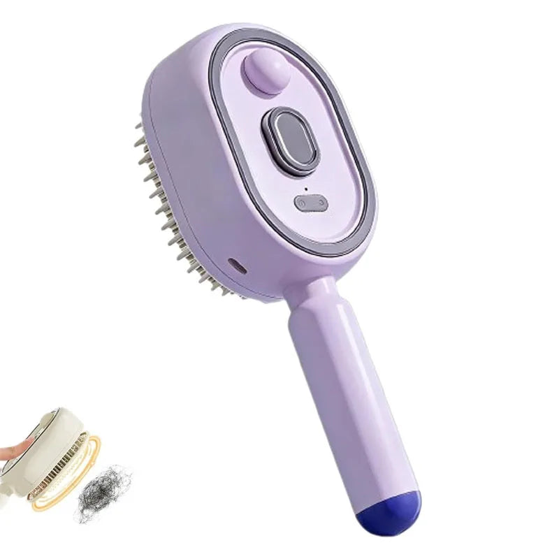3 in 1 Electric Spray Air Cushions Massage Comb Self Cleaning Steam Essential Oil Brush Rechargeable Spray Scalp Massager Combs