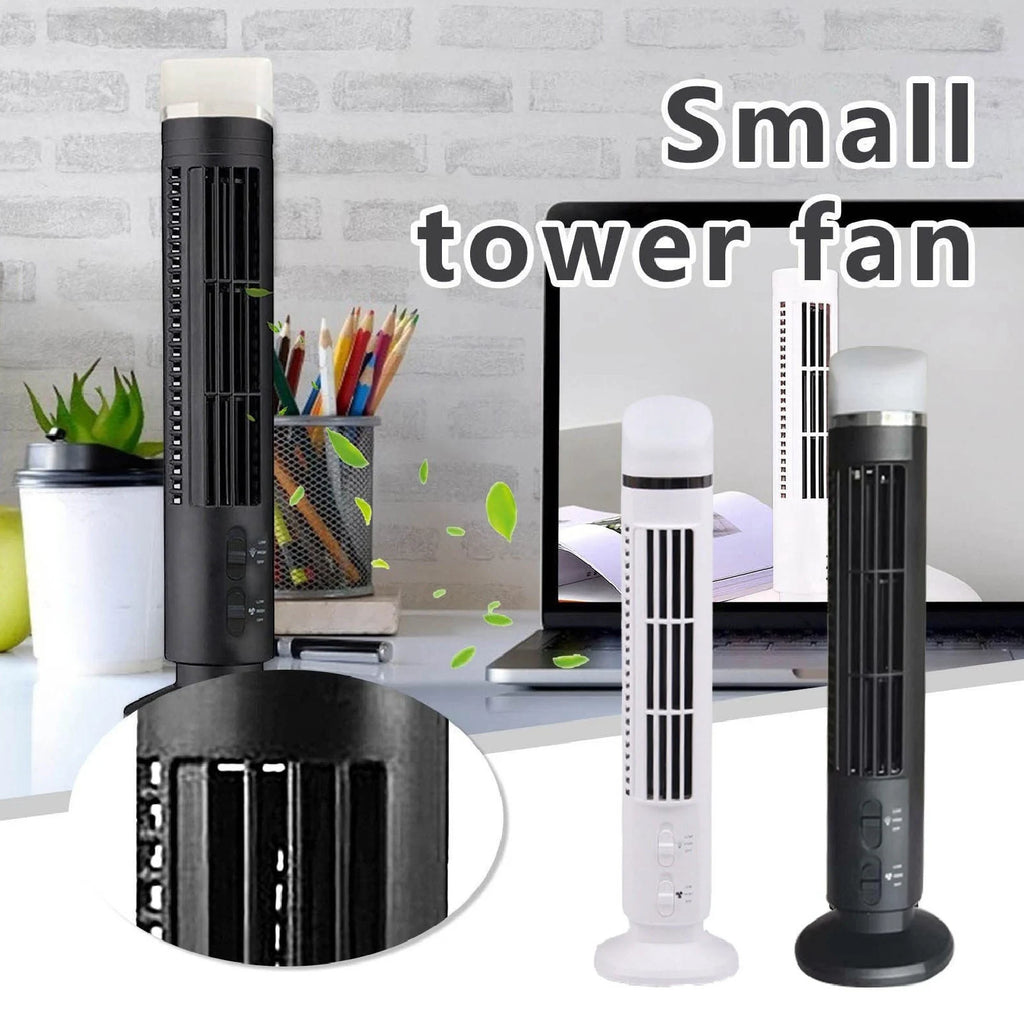 Portable USB Desktop Cooling Fan With Light Mute Bladeless Desk Fan For Home Bedroom/Office Compact Desktop