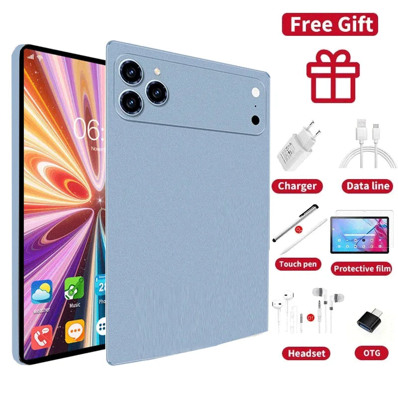 2026 Gobal Version 11Inch IPad 17 Pro Max Tablet Android 16 24Gb Ram 2TB Rom 20000Mah Battery Dual Sim 5G Lte Mini Tab PC