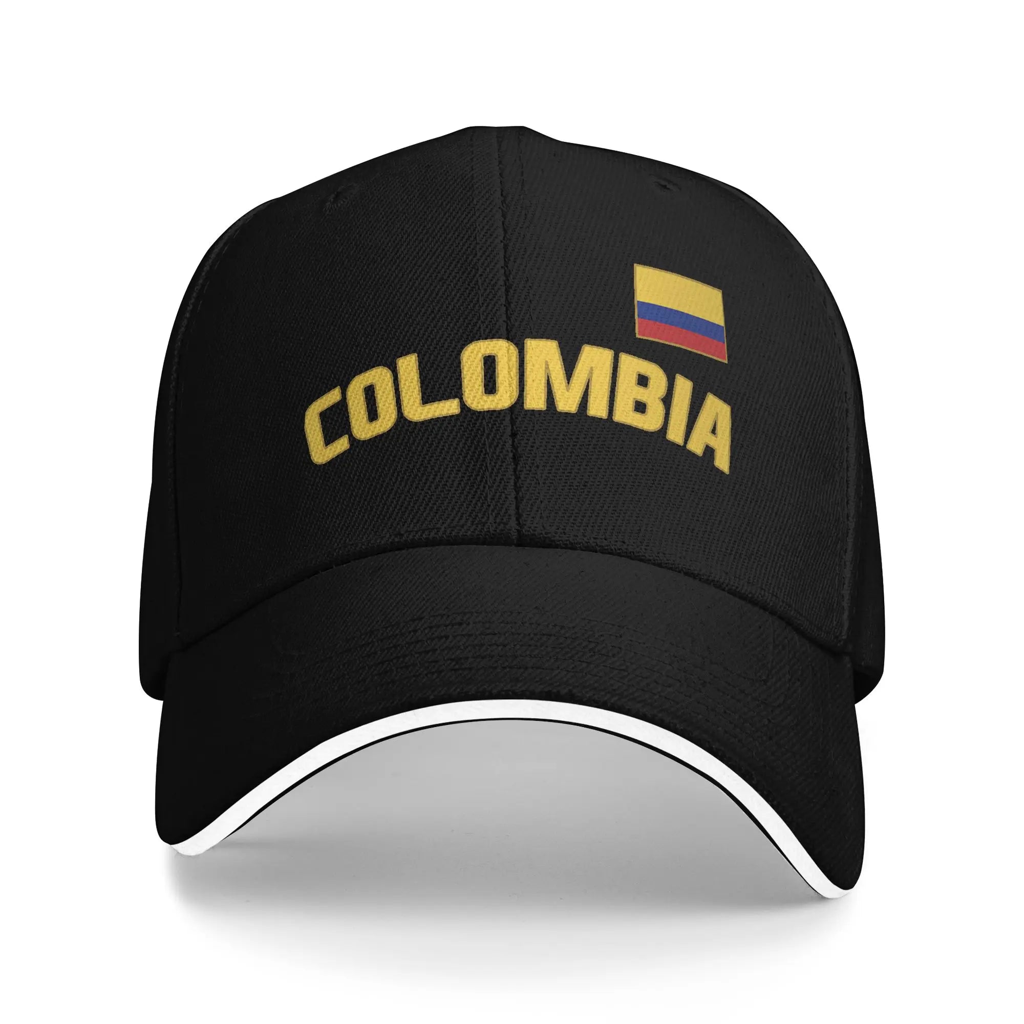 Summer Casual Baseball Cap Colombia Flag Map Print Outdoor Gym Trucker Hat For Female Male Wholesale  Classic Snapback Cap