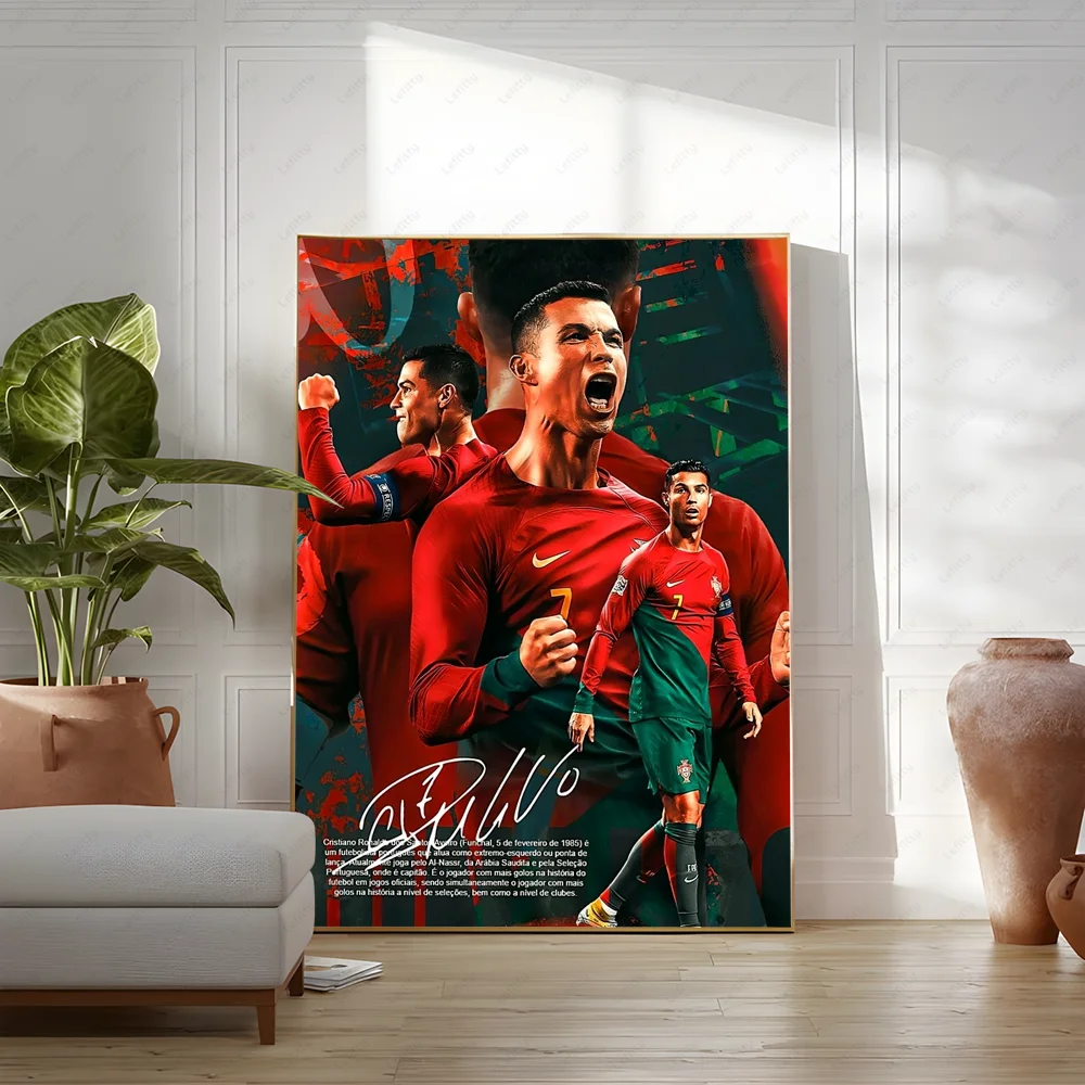 C-Cristiano R-Ronaldo CR7 Classic Vintage Poster Wall Art Painting Study Nordic Home Decor