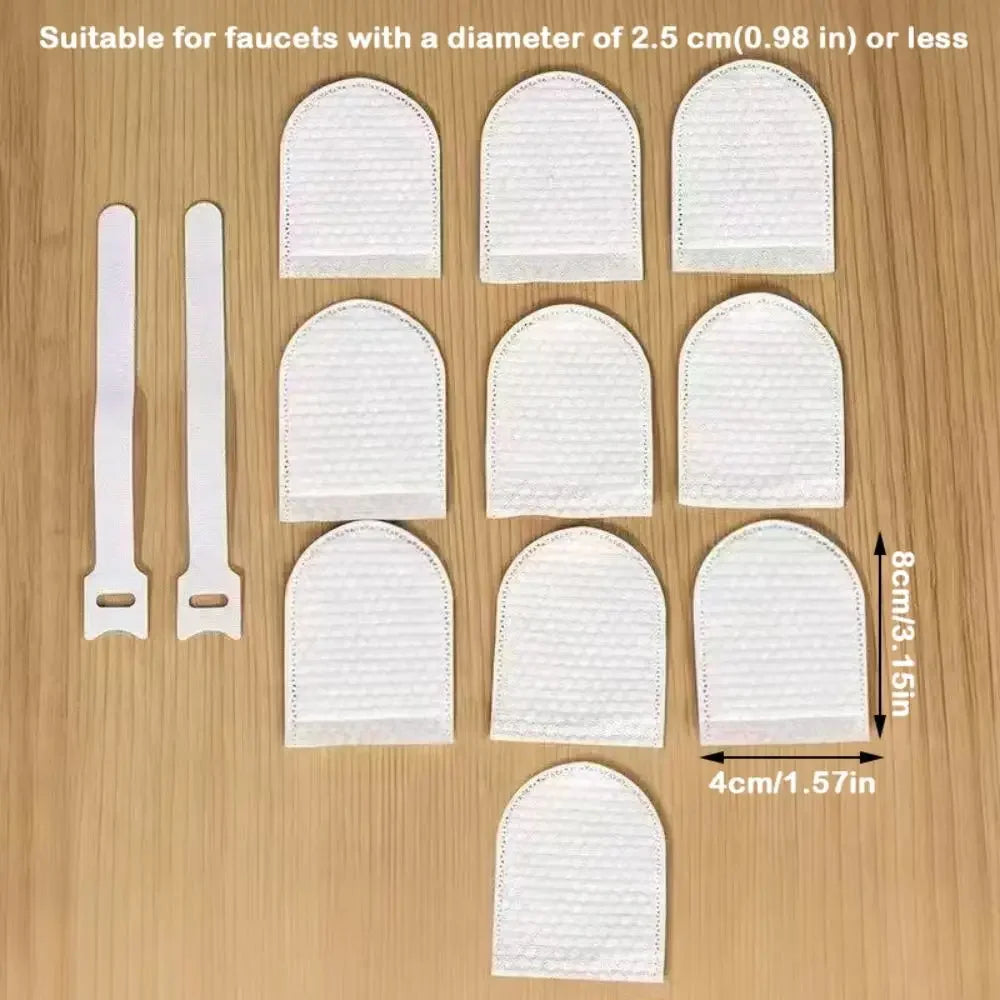 10/20/50Pcs Universal Faucet Filter Cotton Thickened Anti-splash Faucet Filter with T-strap Tap Water Filter Bag