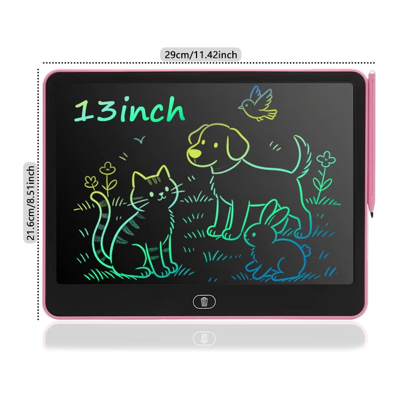 16/13/11/8-inch kids LCD Drawing Board Portable Digital Sketchpad for Art Creativity And Learning Doodle Board Educational Toys