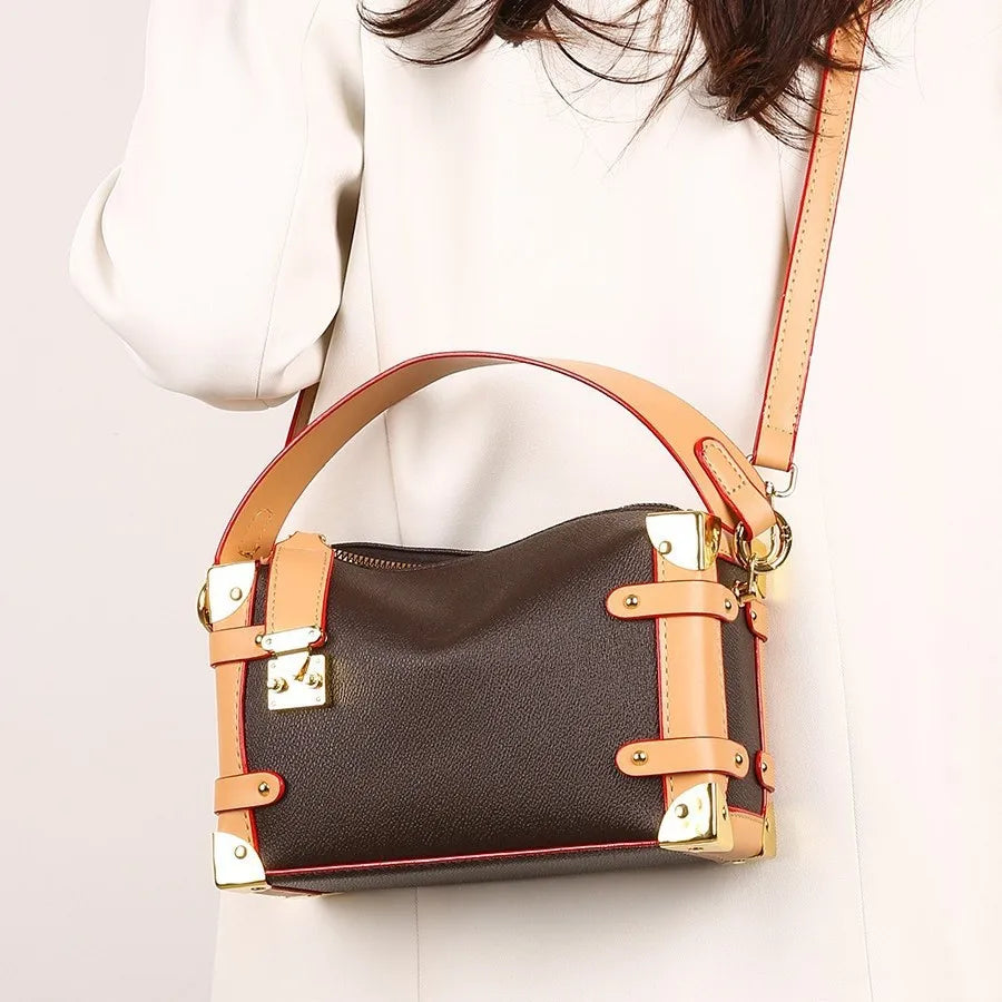 Women Luxury Leather Handbag 2026Designer High Quality Tote Bag Fashion Shoulder Bag Crossbody Purse Top Handle Ladies Bag