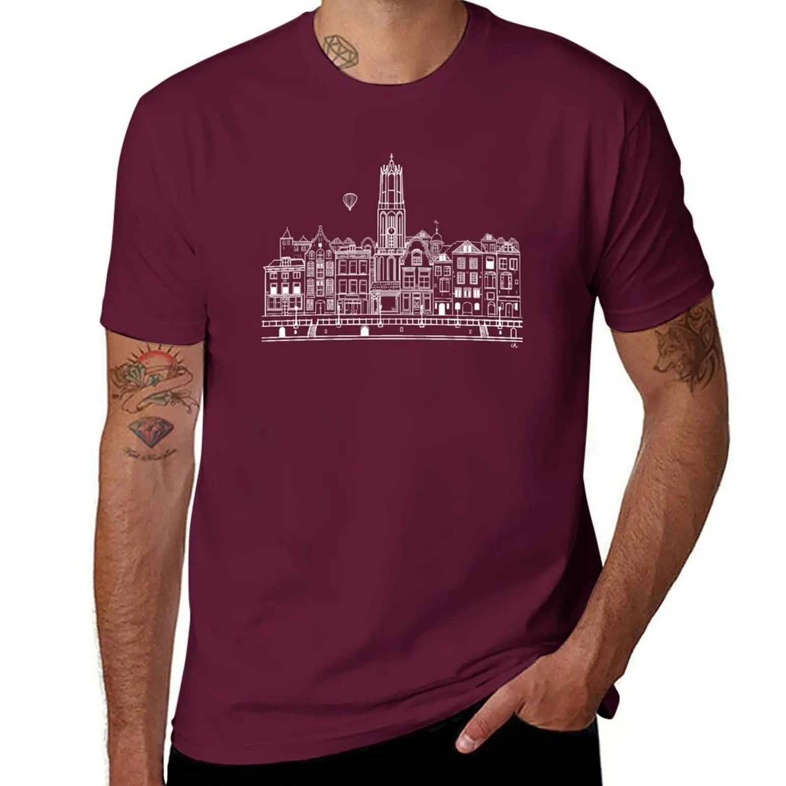 Utrecht, Holland T-Shirt graphics tees quick-drying mens t shirts casual stylish