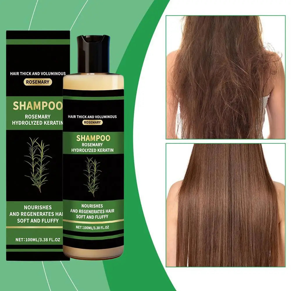 Rosemary Shampoo for Women & Men-Natural Thickening & Strengthening Shampoo with Hydrolyzed Keratin for Thinning Hair Anti Loss