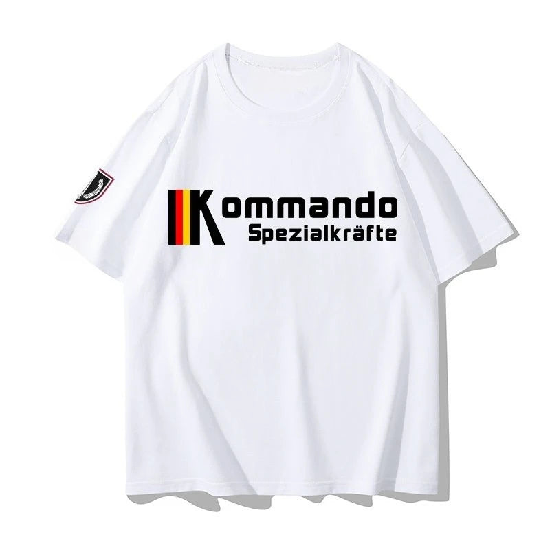 Germany Ksk German Special Forces T-shirt Military Fan Military Style Tactical Casual Short-sleeved Cotton T-shirt Summer