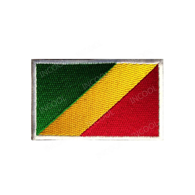 Africa Egypt Kenya Algeria Nigeria Tunisia Morocco Mauritius Guyana South Sudan Ghana Liberia Niger Congo Senegal Flag Patches