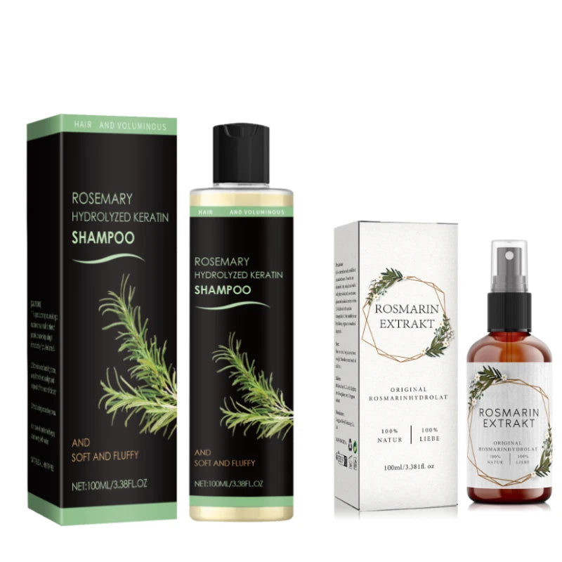 Rosemary Hair Growth & Anti-Baldness Shampoo - Deeply Nourishes, Repairs Split Ends, Soothes Scalp & Fights Dandruff.