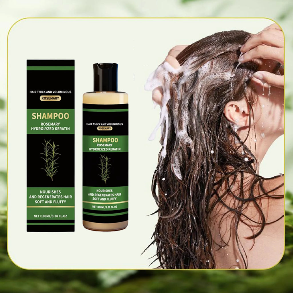 Rosemary Hair Strengthen Shampoo Hair Growth Dense Hair Prevent Breakage Nourish Scalp Remove Dandruff Hair Volumizing Shampoo