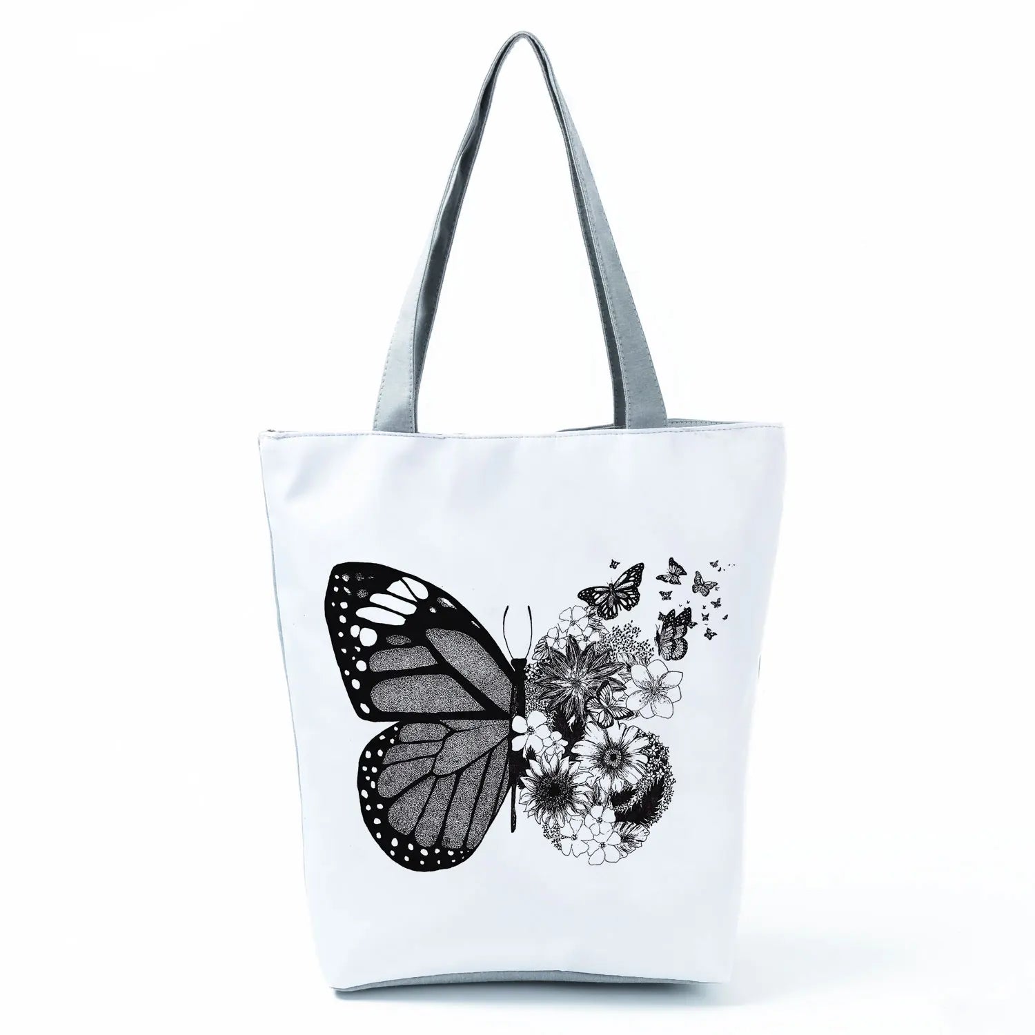 Women's Handbags Butterfly Elegant Print Harajuku Large Capacity Shopping Bag Beautiful Practical Tote Travel Beach Shoulder Bag