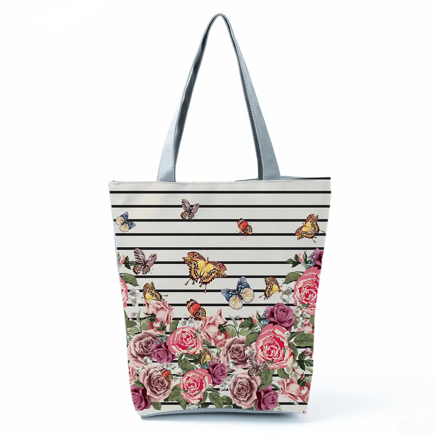 Women's Handbags Butterfly Elegant Print Harajuku Large Capacity Shopping Bag Beautiful Practical Tote Travel Beach Shoulder Bag