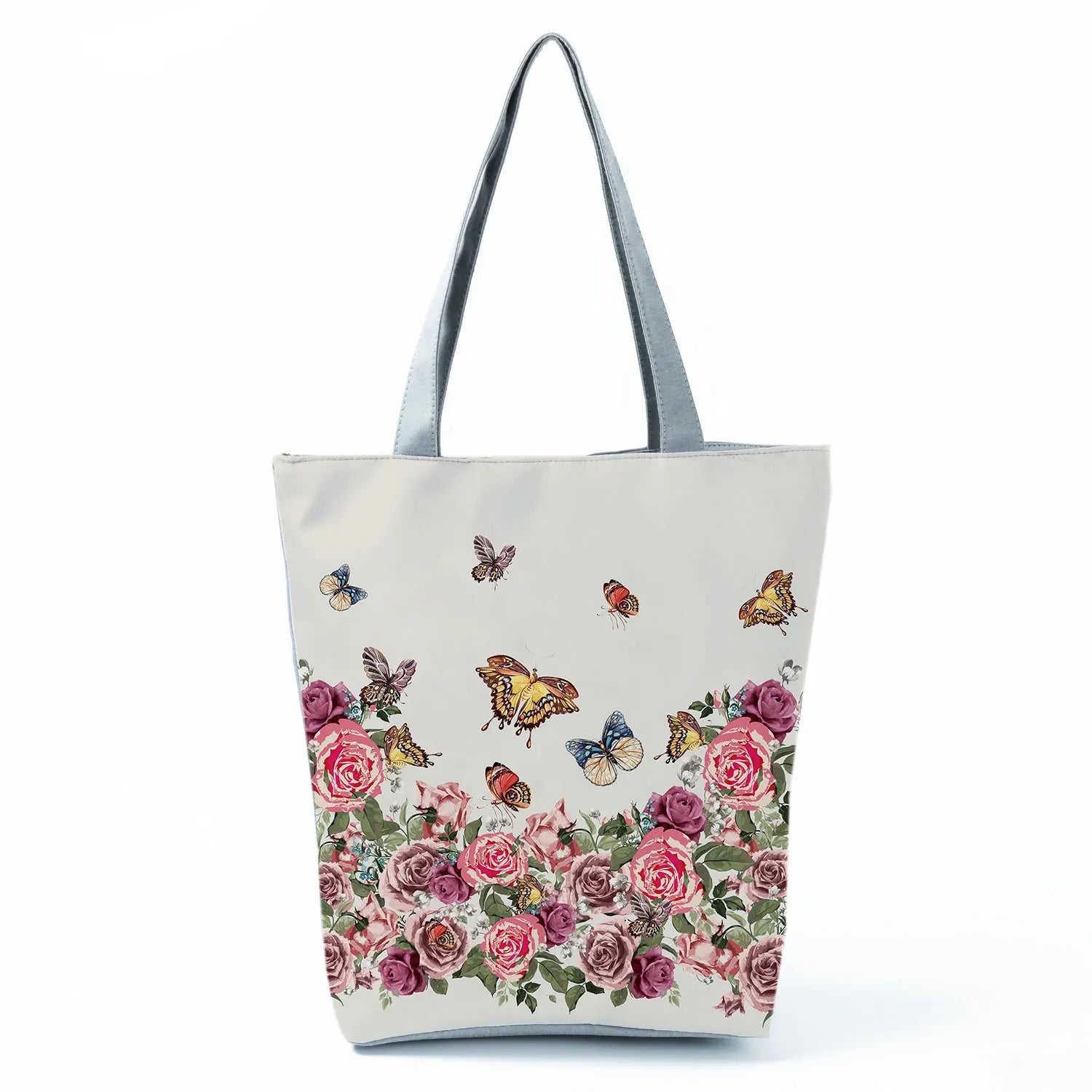 Women's Handbags Butterfly Elegant Print Harajuku Large Capacity Shopping Bag Beautiful Practical Tote Travel Beach Shoulder Bag