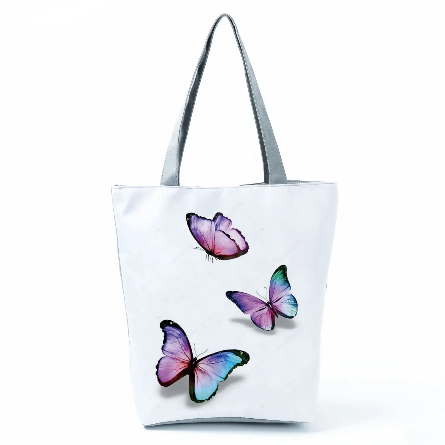 Women's Handbags Butterfly Elegant Print Harajuku Large Capacity Shopping Bag Beautiful Practical Tote Travel Beach Shoulder Bag