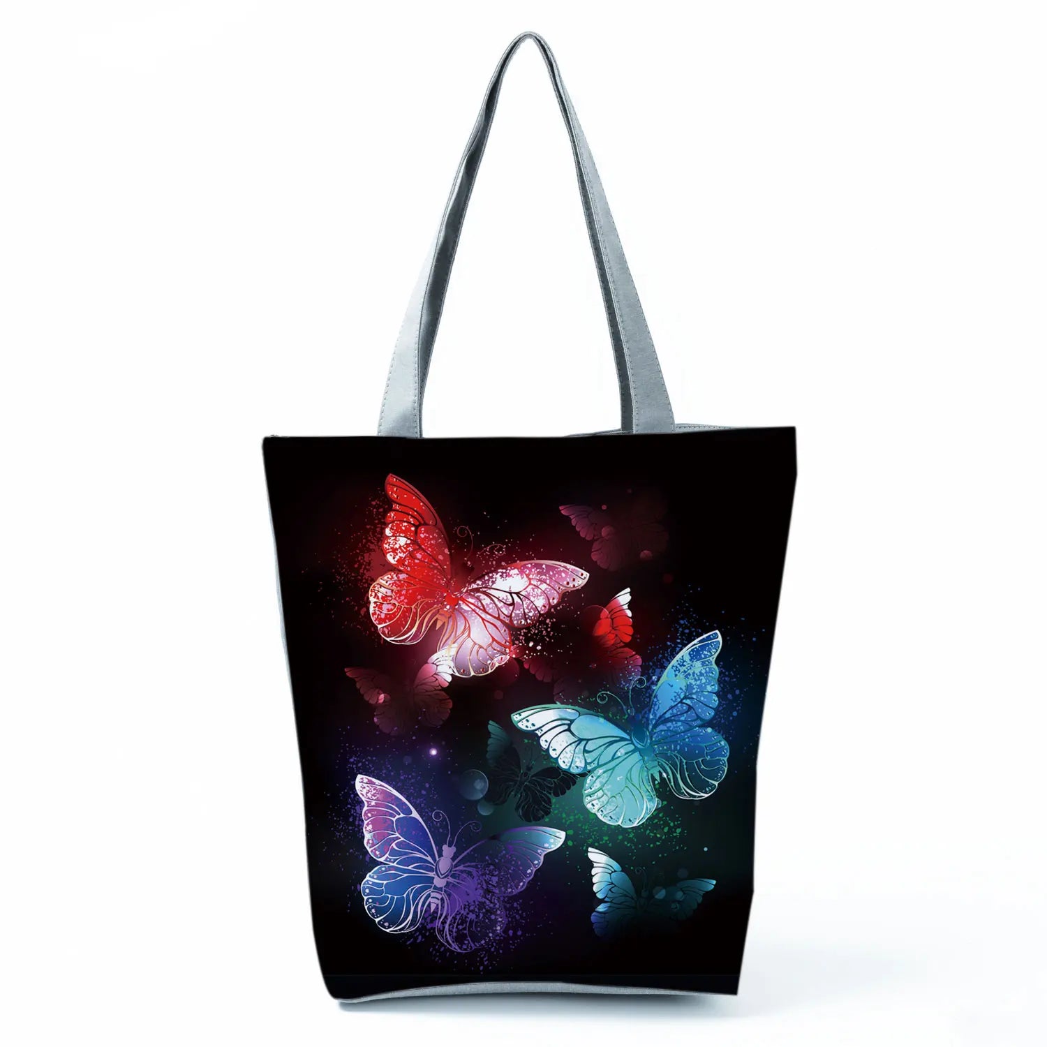 Women's Handbags Butterfly Elegant Print Harajuku Large Capacity Shopping Bag Beautiful Practical Tote Travel Beach Shoulder Bag