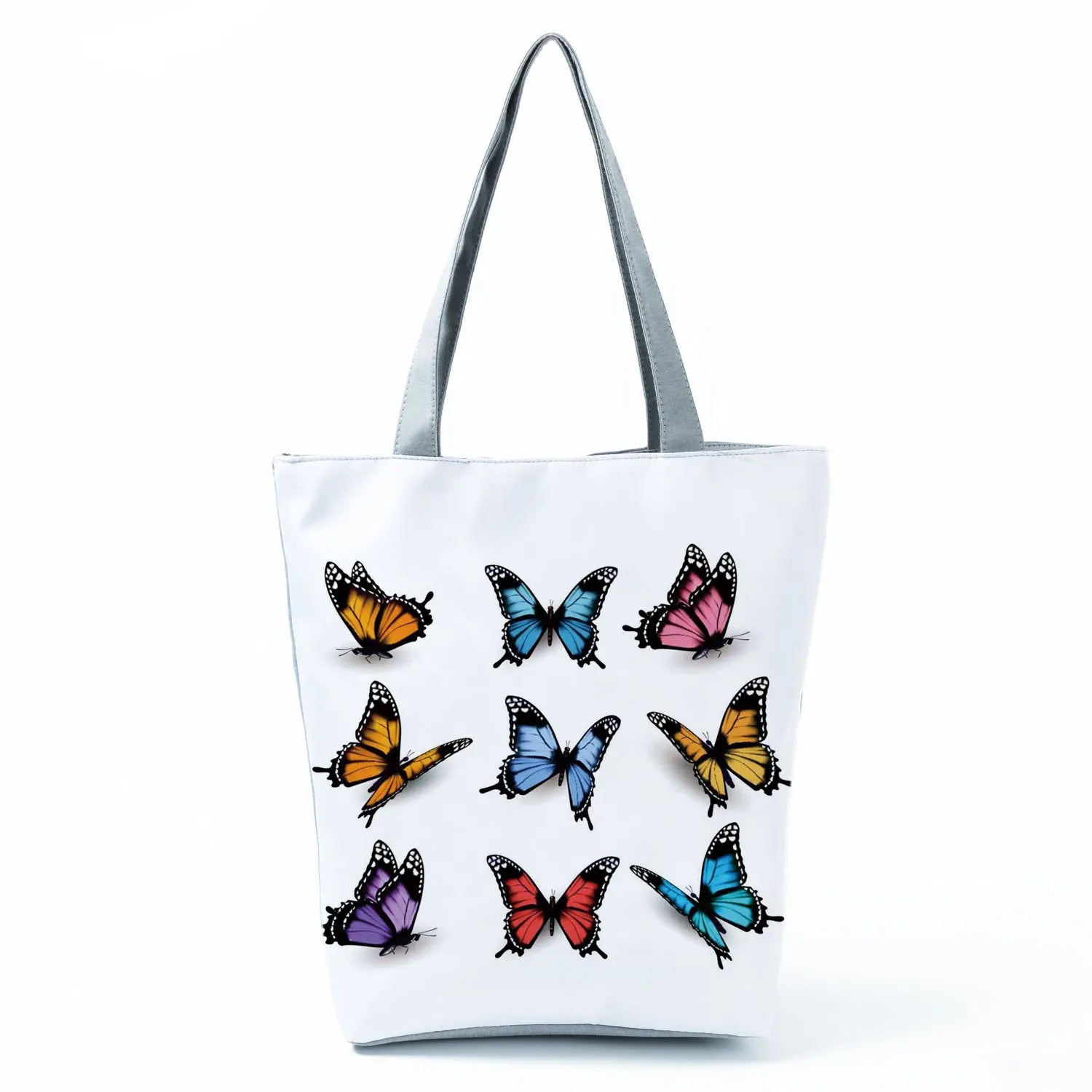 Women's Handbags Butterfly Elegant Print Harajuku Large Capacity Shopping Bag Beautiful Practical Tote Travel Beach Shoulder Bag