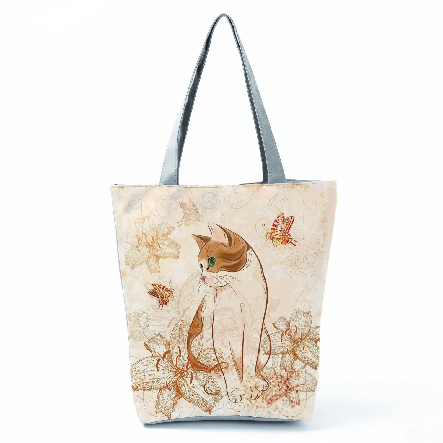 Women's Handbags Butterfly Elegant Print Harajuku Large Capacity Shopping Bag Beautiful Practical Tote Travel Beach Shoulder Bag