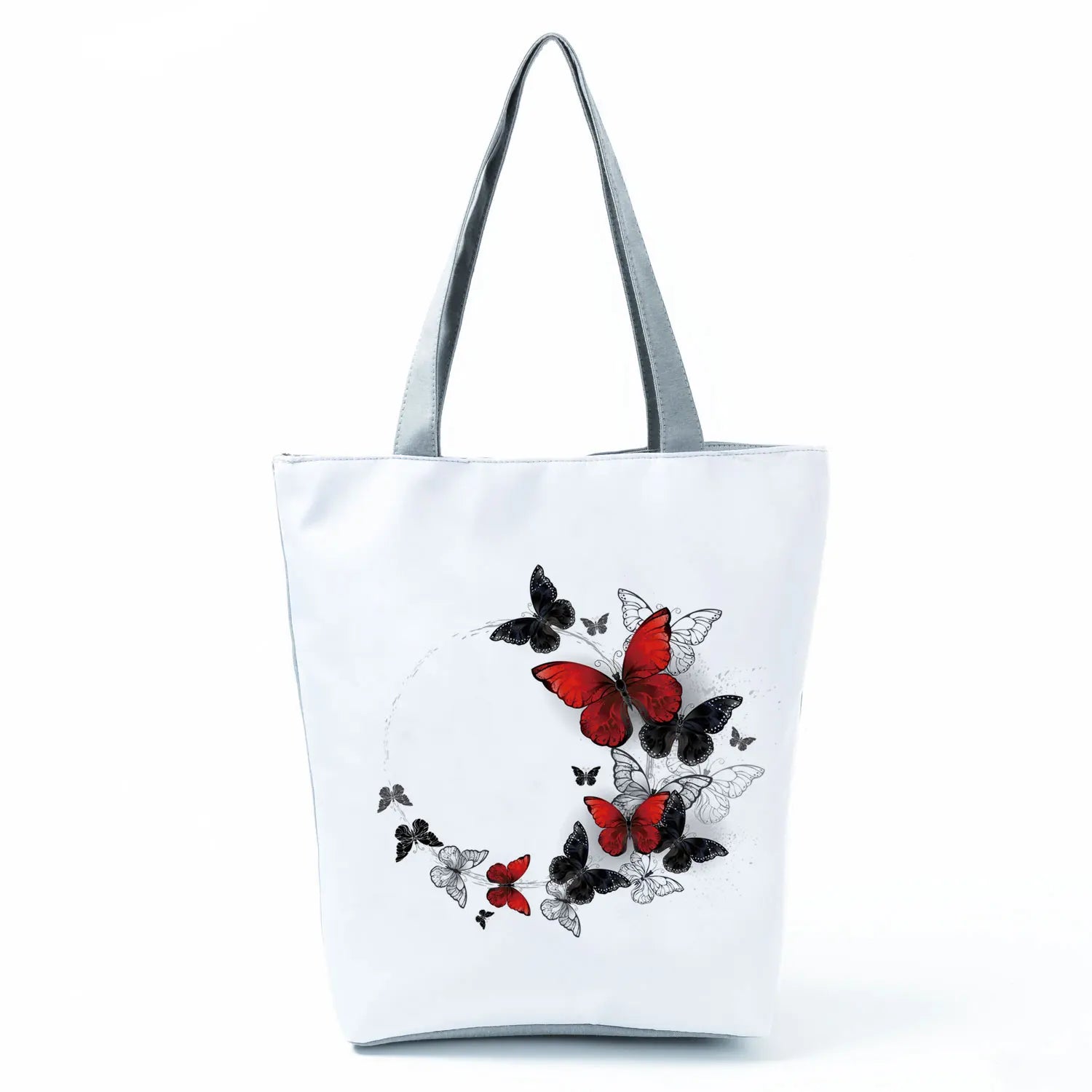 Women's Handbags Butterfly Elegant Print Harajuku Large Capacity Shopping Bag Beautiful Practical Tote Travel Beach Shoulder Bag