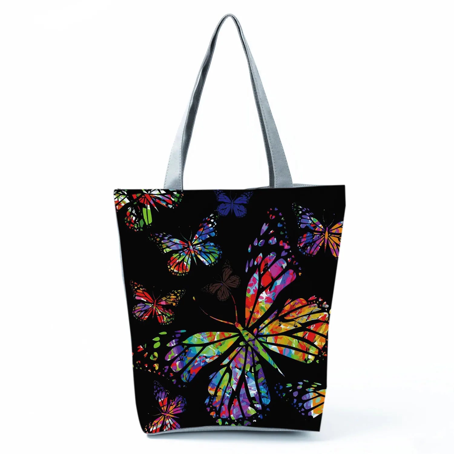 Women's Handbags Butterfly Elegant Print Harajuku Large Capacity Shopping Bag Beautiful Practical Tote Travel Beach Shoulder Bag