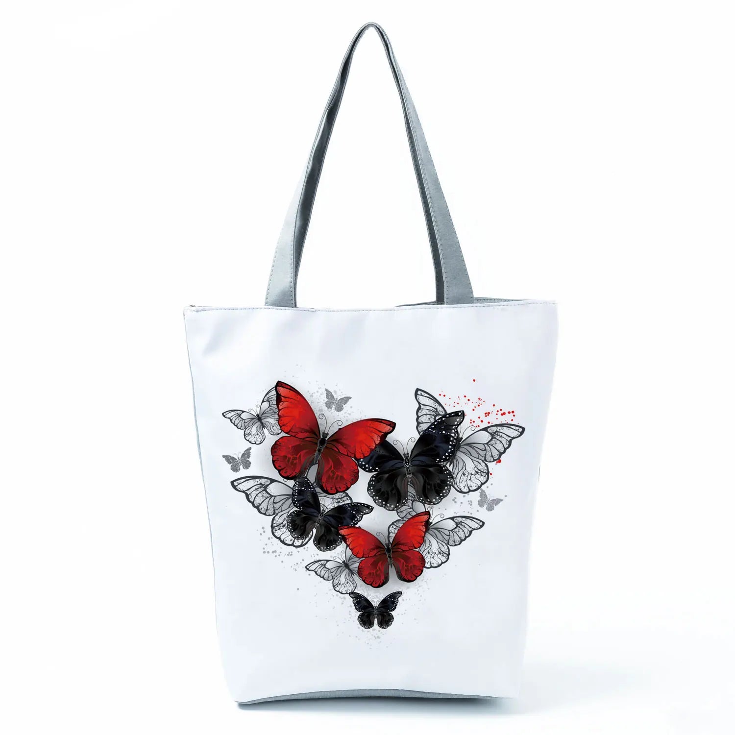 Women's Handbags Butterfly Elegant Print Harajuku Large Capacity Shopping Bag Beautiful Practical Tote Travel Beach Shoulder Bag