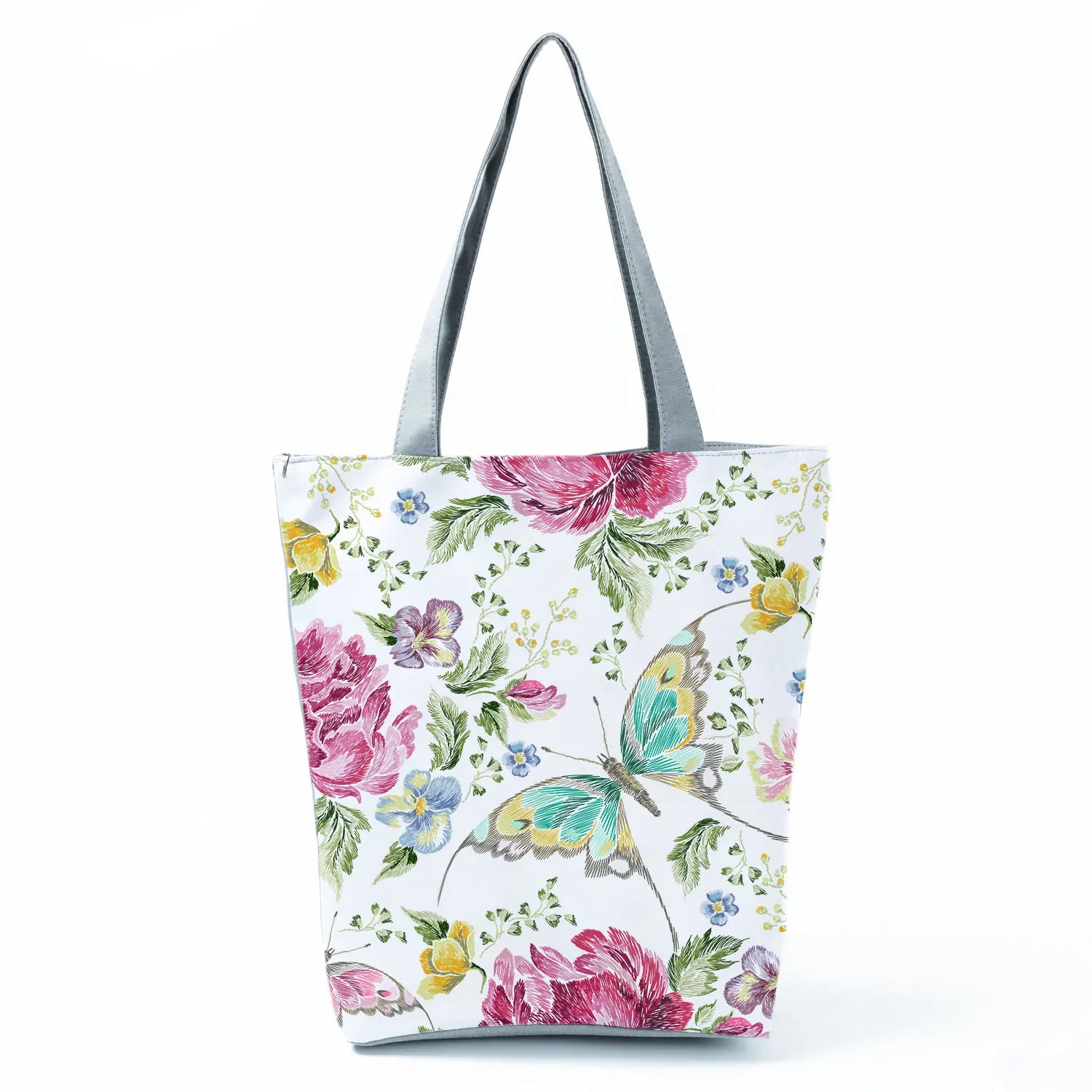 Women's Handbags Butterfly Elegant Print Harajuku Large Capacity Shopping Bag Beautiful Practical Tote Travel Beach Shoulder Bag
