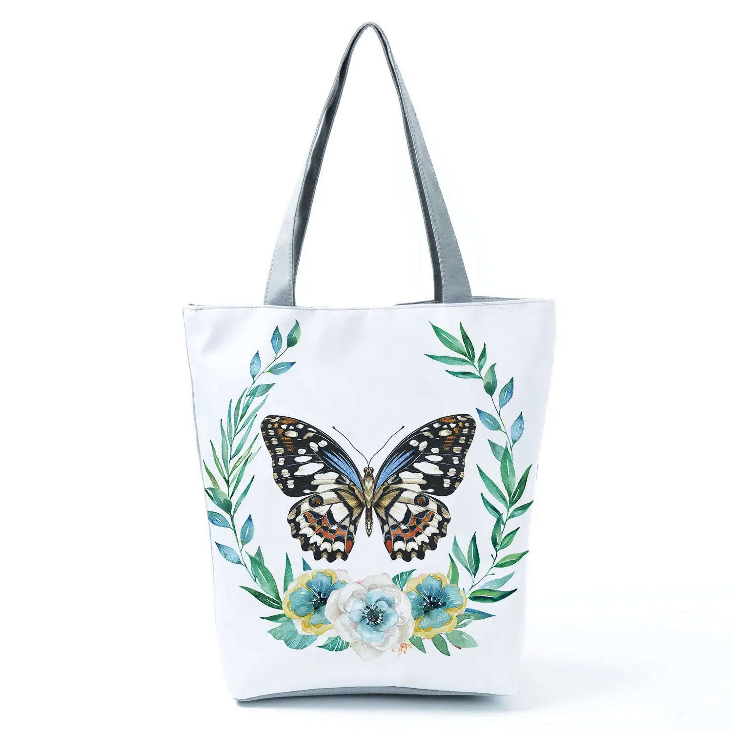 Women's Handbags Butterfly Elegant Print Harajuku Large Capacity Shopping Bag Beautiful Practical Tote Travel Beach Shoulder Bag