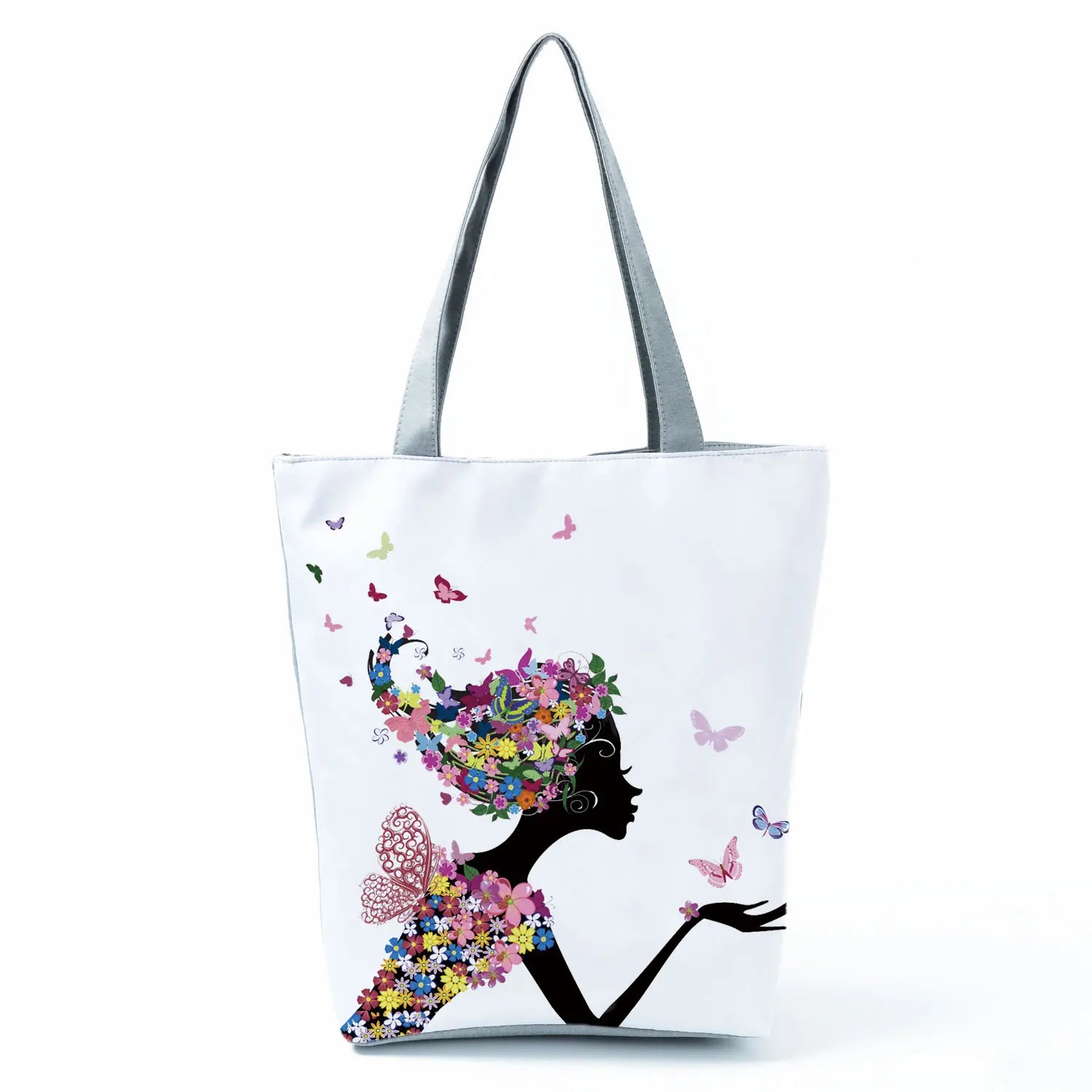 Women's Handbags Butterfly Elegant Print Harajuku Large Capacity Shopping Bag Beautiful Practical Tote Travel Beach Shoulder Bag